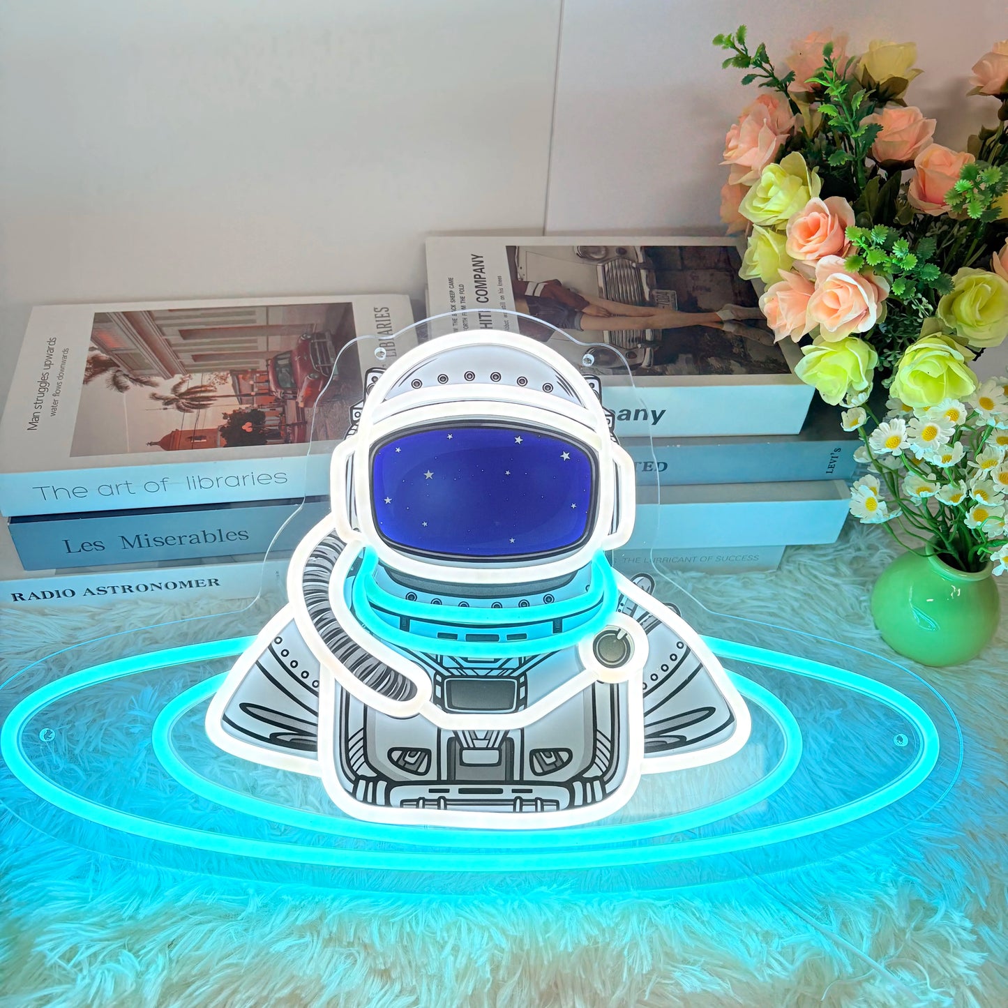 Spaceman Neon Sign, Astronaut Art Decor, Cosmonaut Neon Sign Art, Custom Neon Sign, Spaceman Wall Decoration - WATTSGOOD