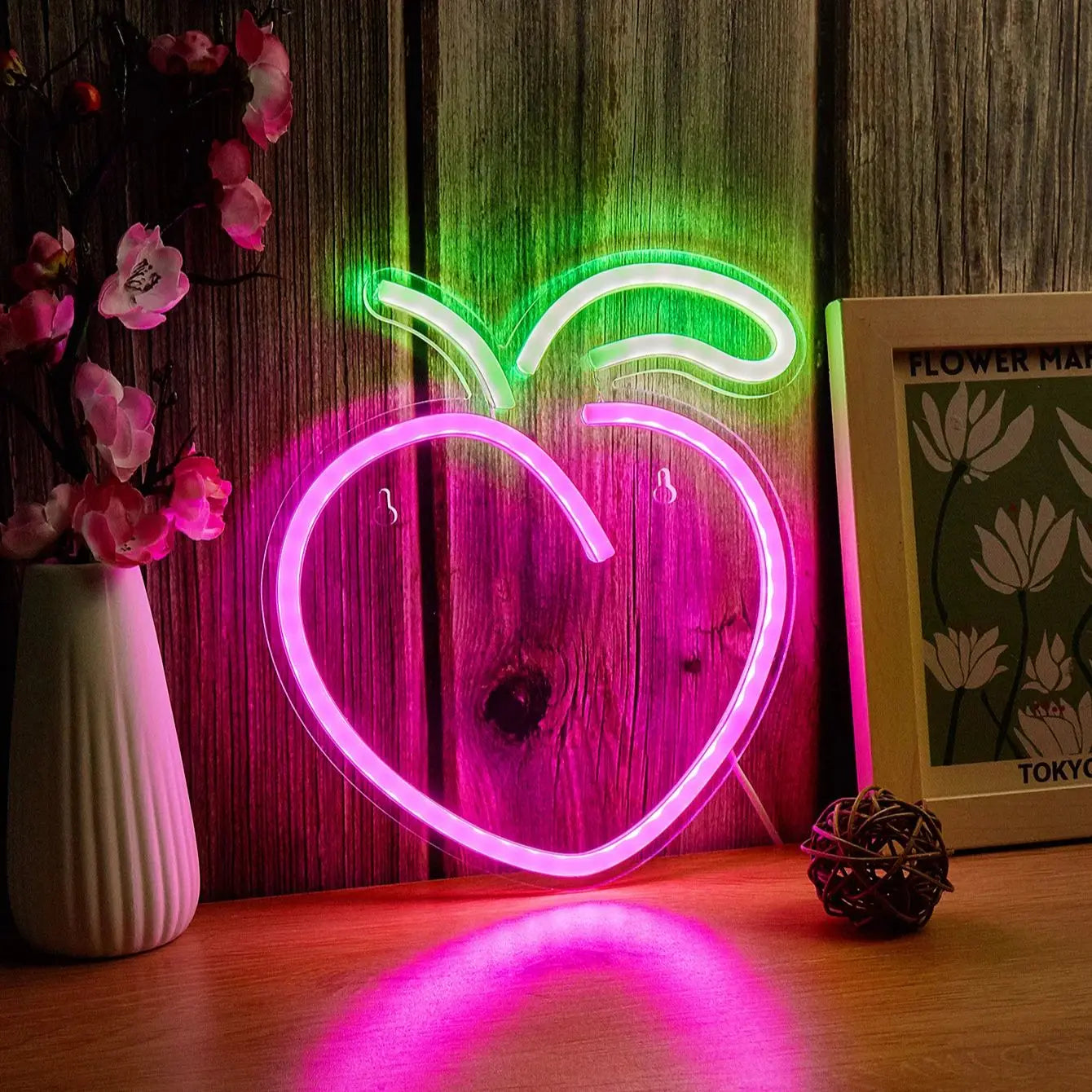 Peach LED Neon Sign - WATTSGOOD