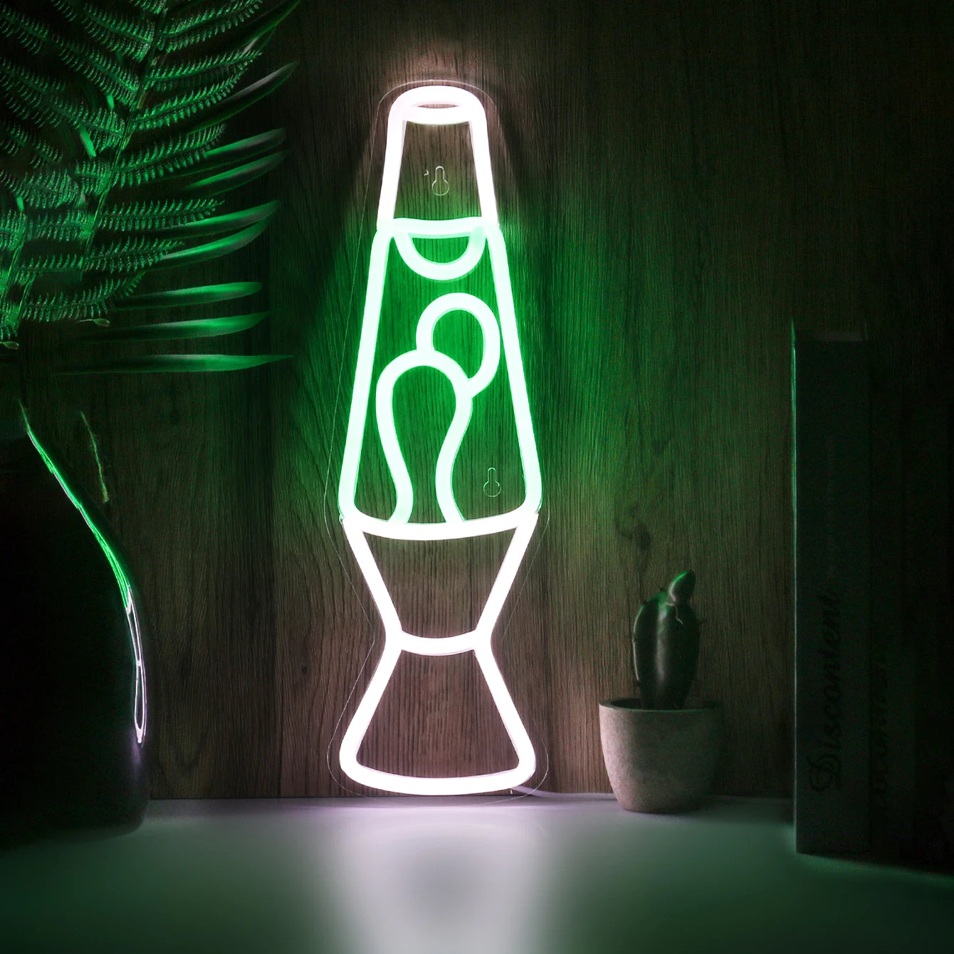 Lava Lamp LED Neon Sign – USB Powered, Wall Mountable, Colourful Decor - WATTSGOOD