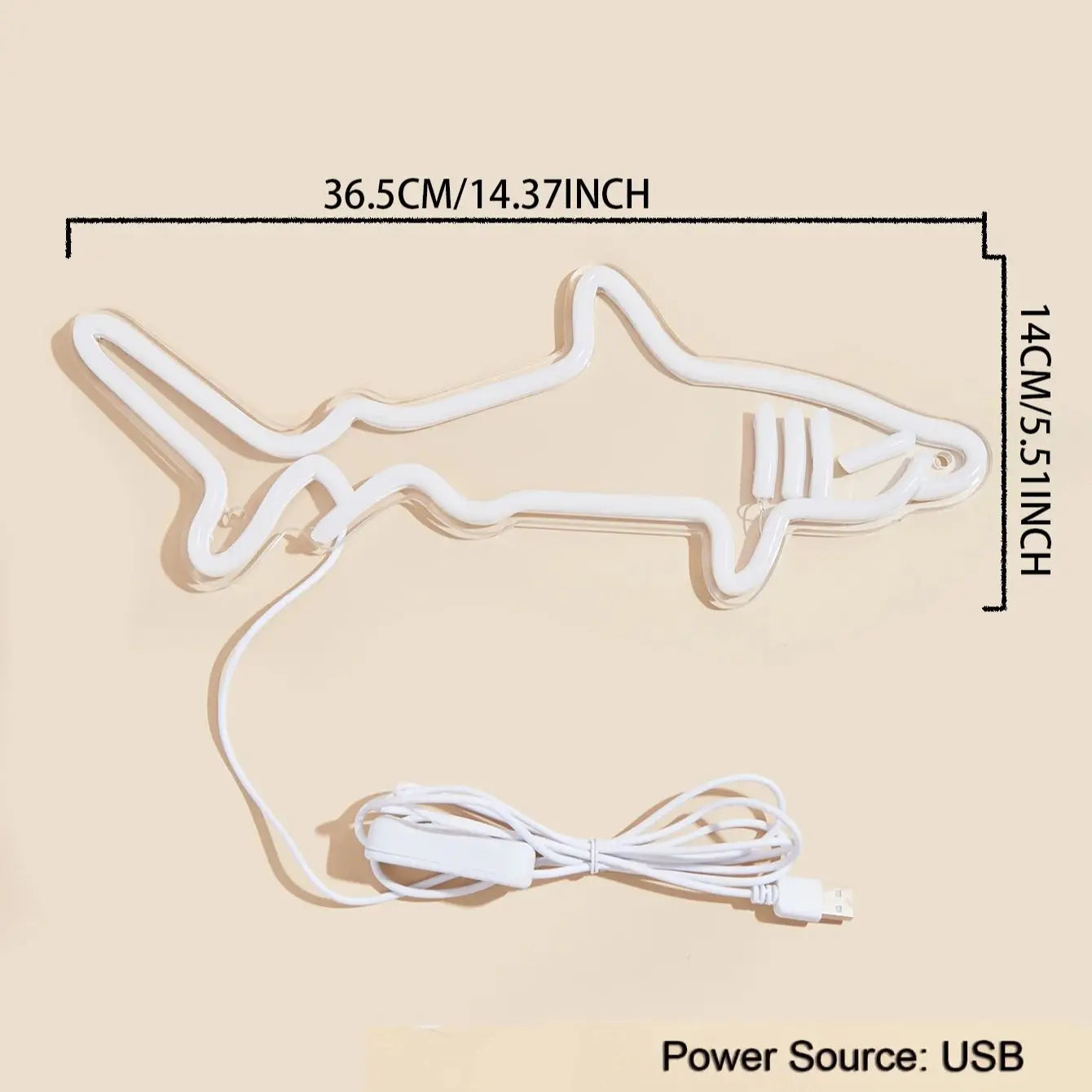 Shark LED Neon Sign - WATTSGOOD