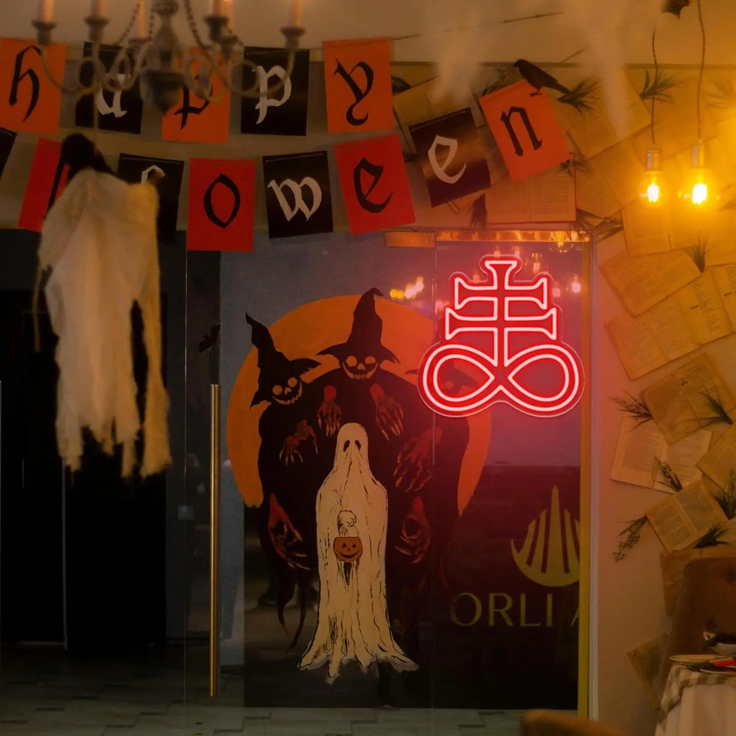 Gothic Infinity Cross LED Neon Light