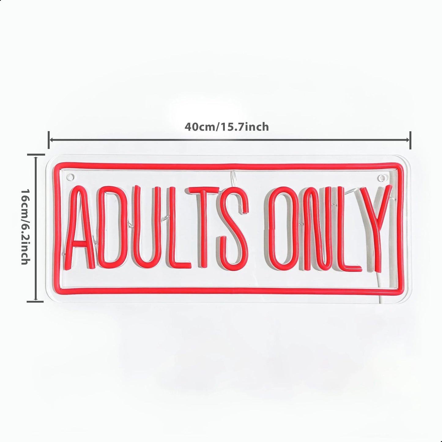 Adults Only Red Neon Sign - WATTSGOOD