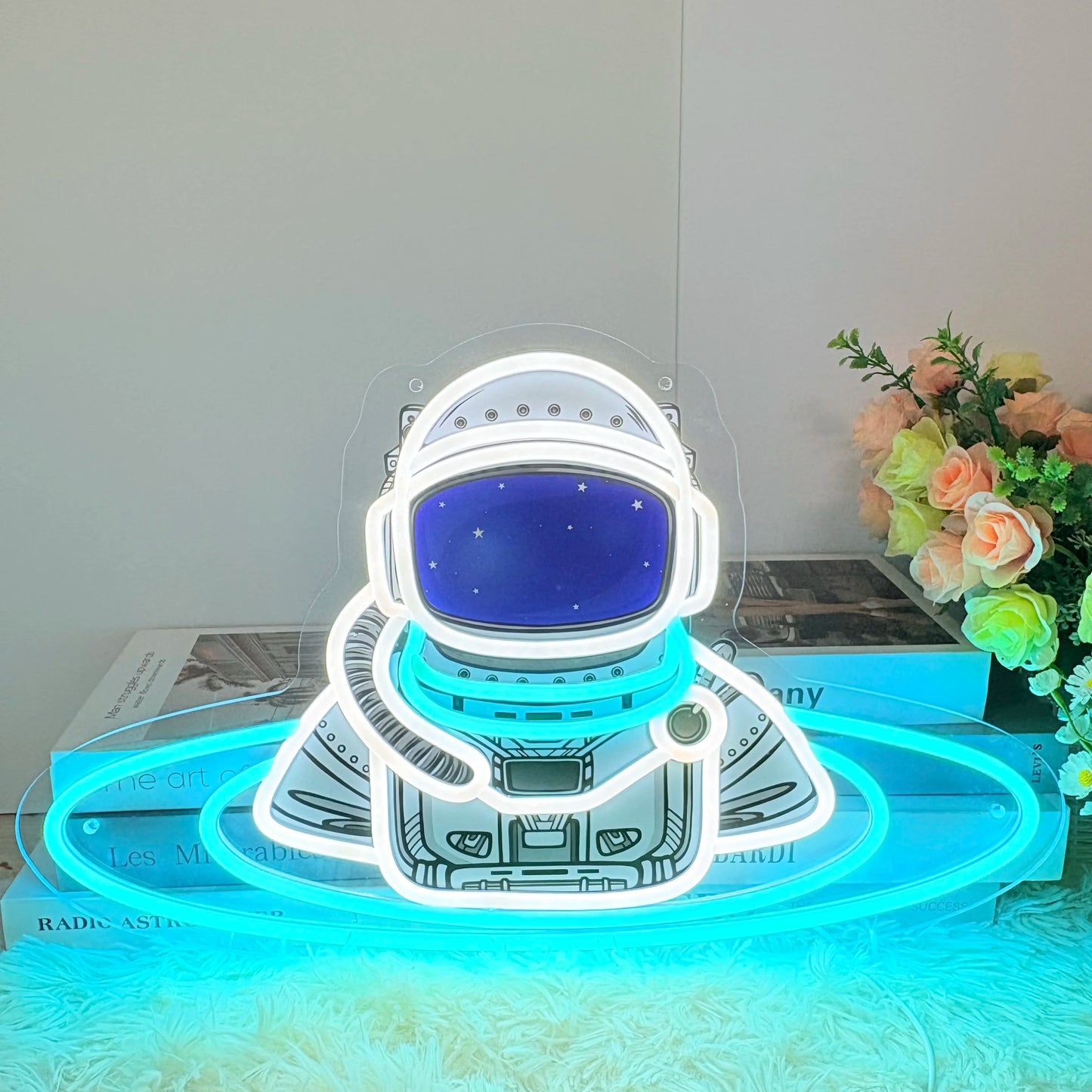 Spaceman Neon Sign, Astronaut Art Decor, Cosmonaut Neon Sign Art, Custom Neon Sign, Spaceman Wall Decoration - WATTSGOOD