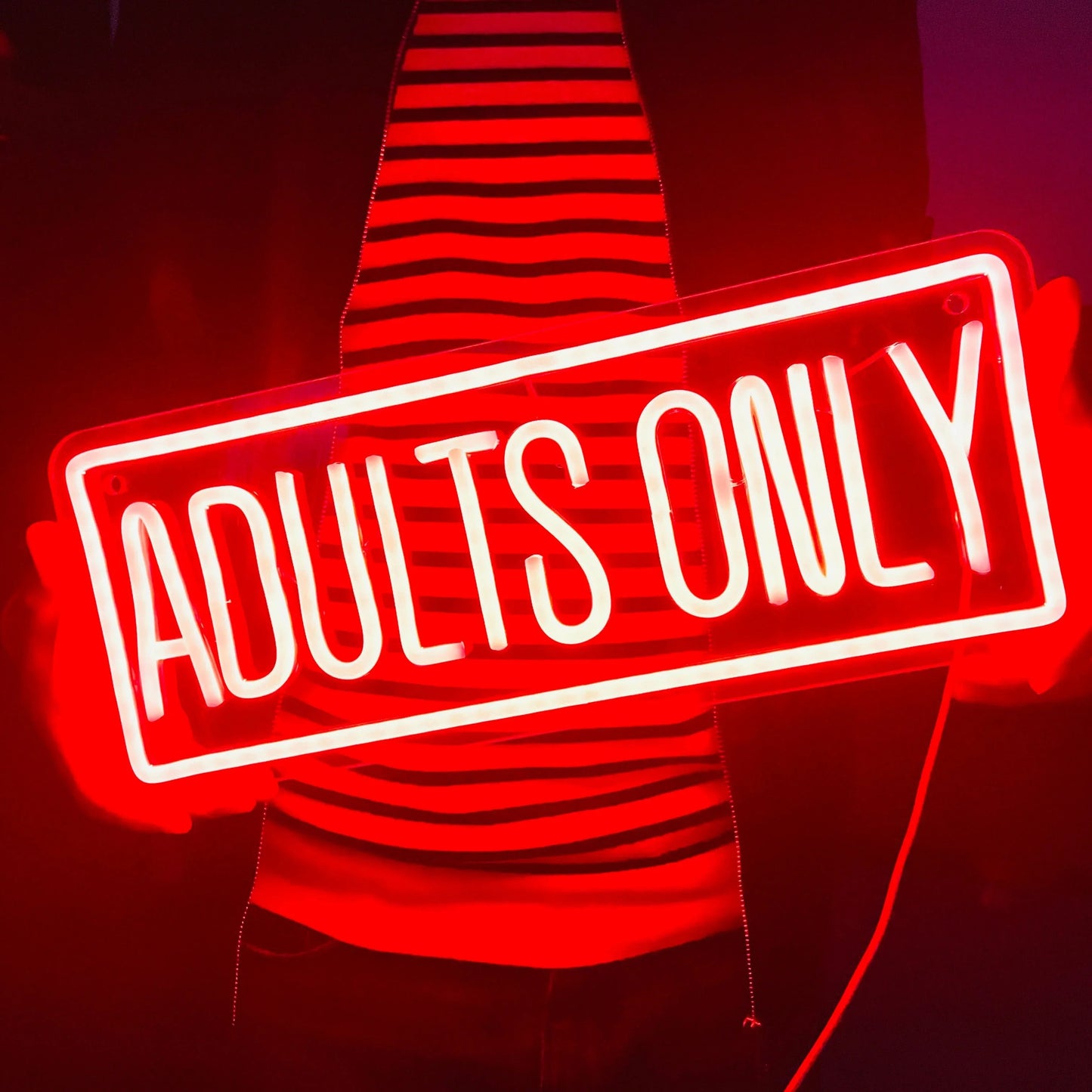 Adults Only Red Neon Sign - WATTSGOOD