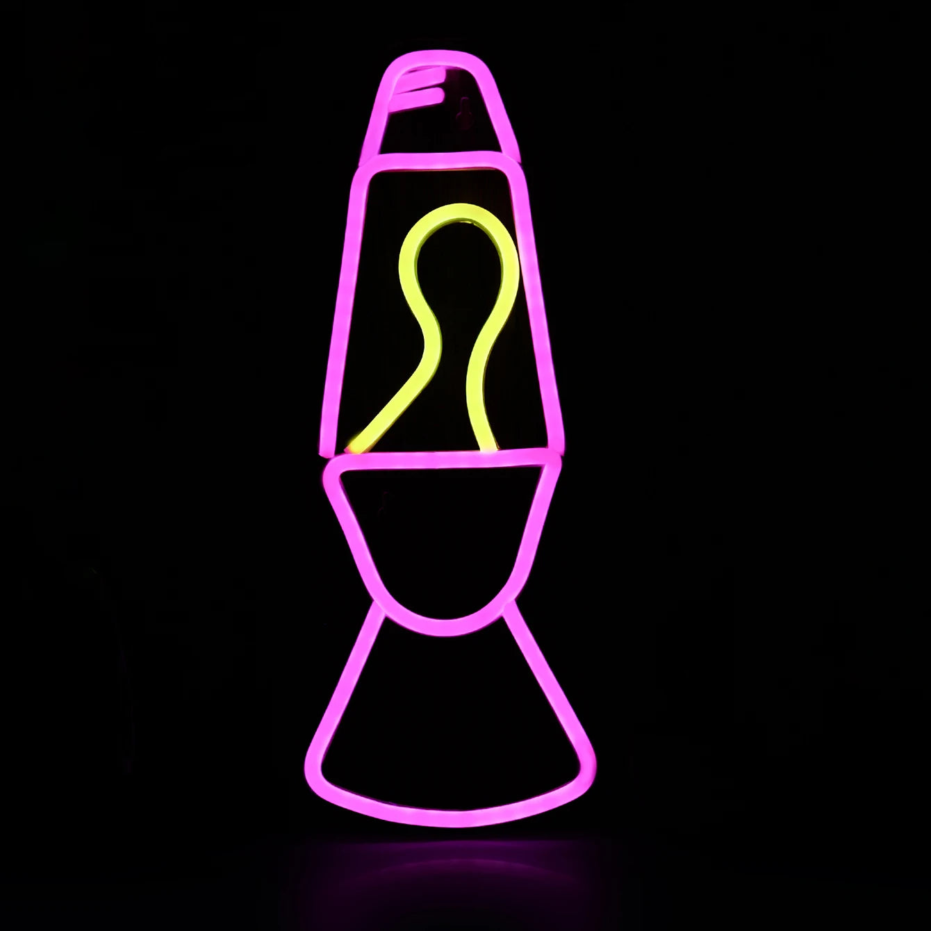 Lava Lamp LED Neon Sign – USB Powered, Wall Mountable, Colourful Decor - WATTSGOOD