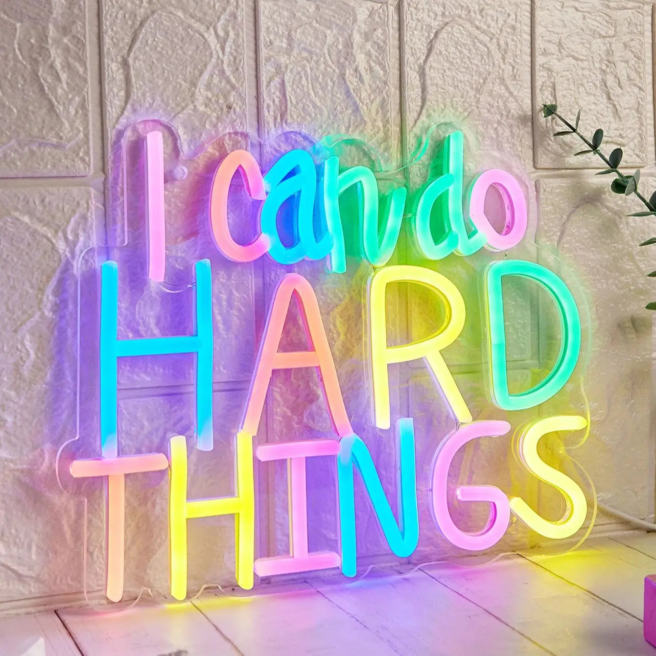 I Can Do Hard Things LED Neon Sign - WATTSGOOD