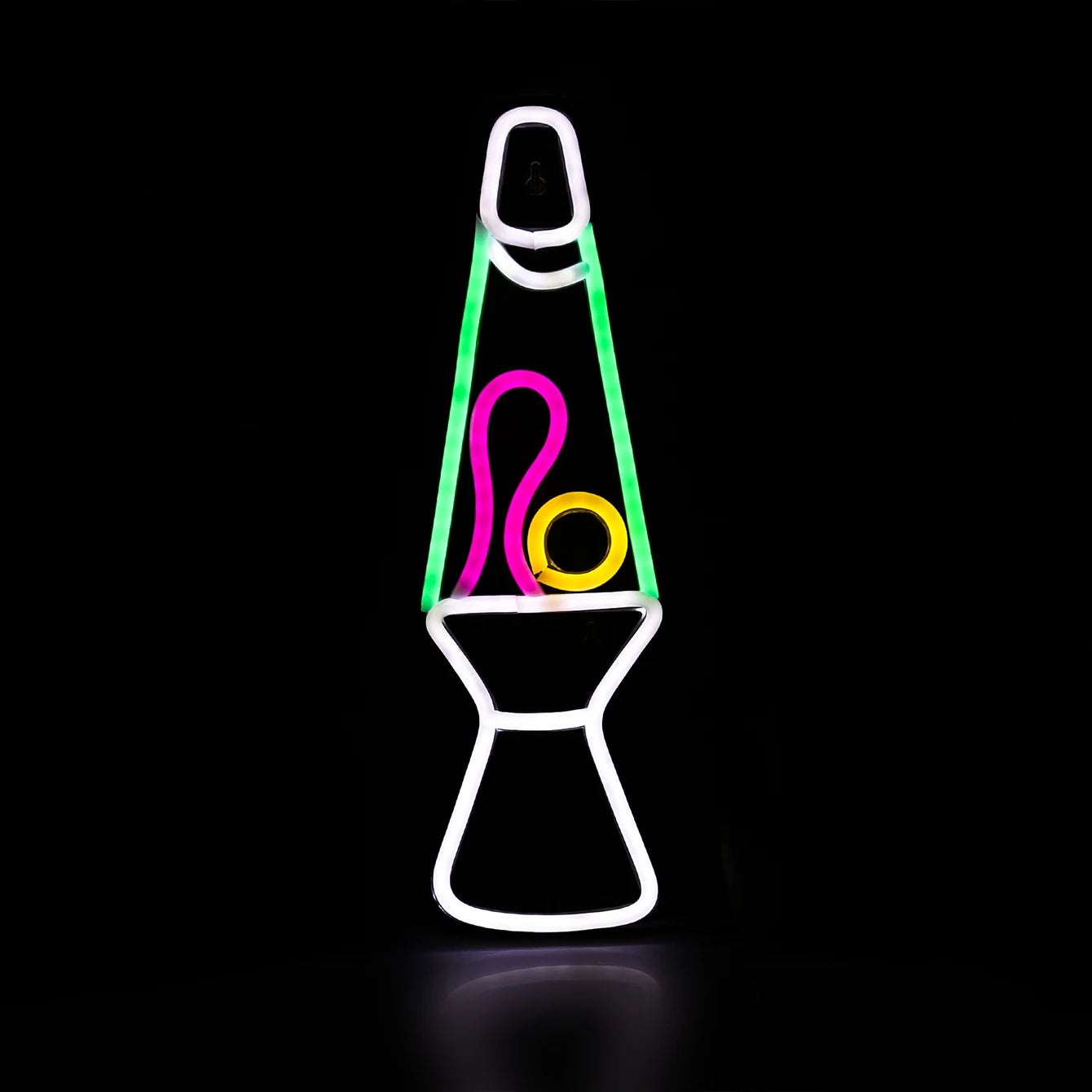Lava Lamp LED Neon Sign – USB Powered, Wall Mountable, Colourful Decor - WATTSGOOD