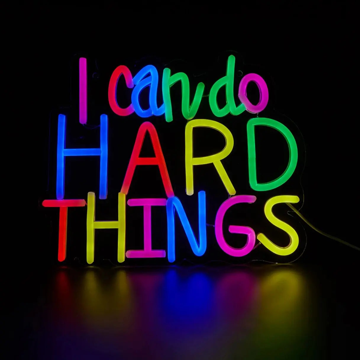 I Can Do Hard Things LED Neon Sign - WATTSGOOD