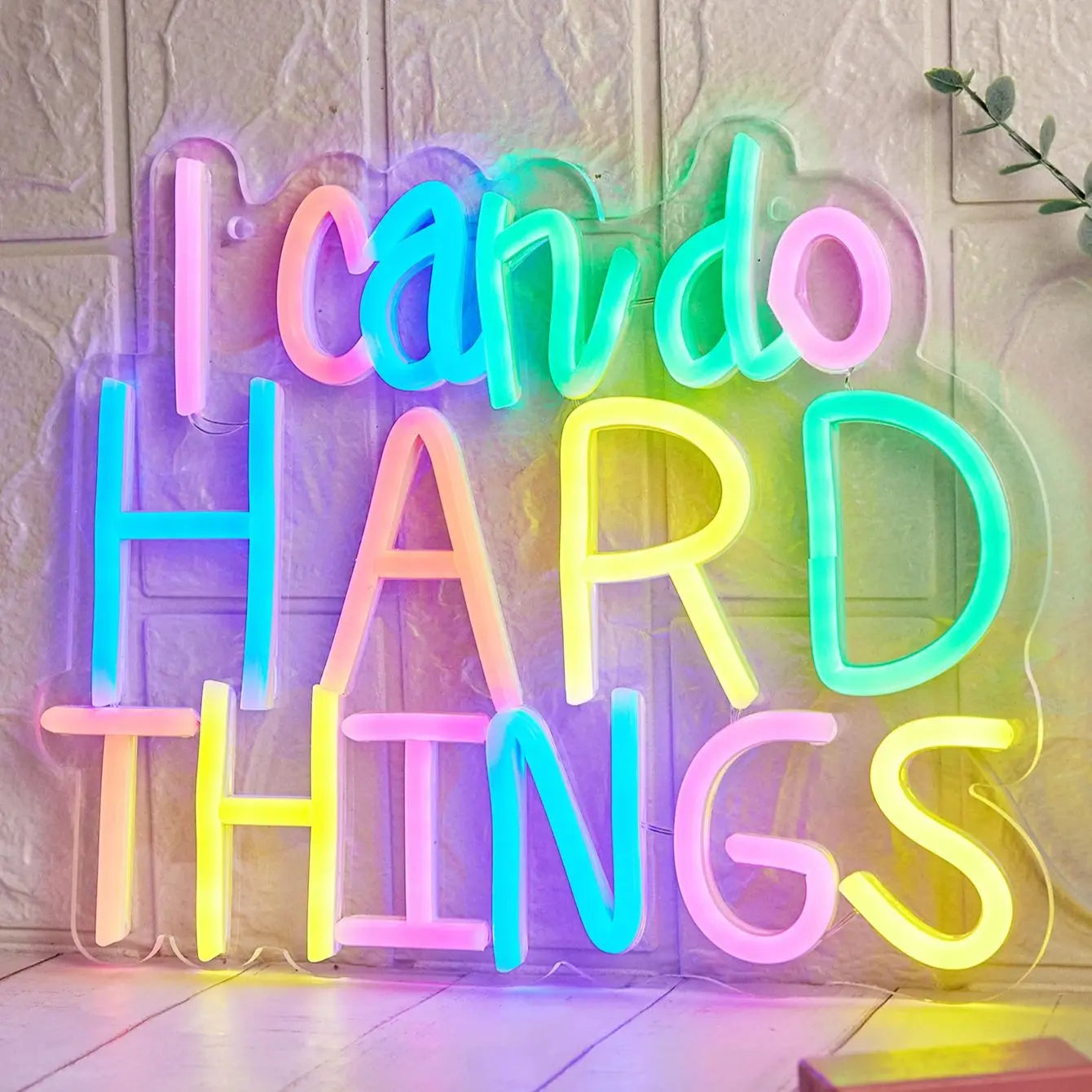 I Can Do Hard Things LED Neon Sign - WATTSGOOD