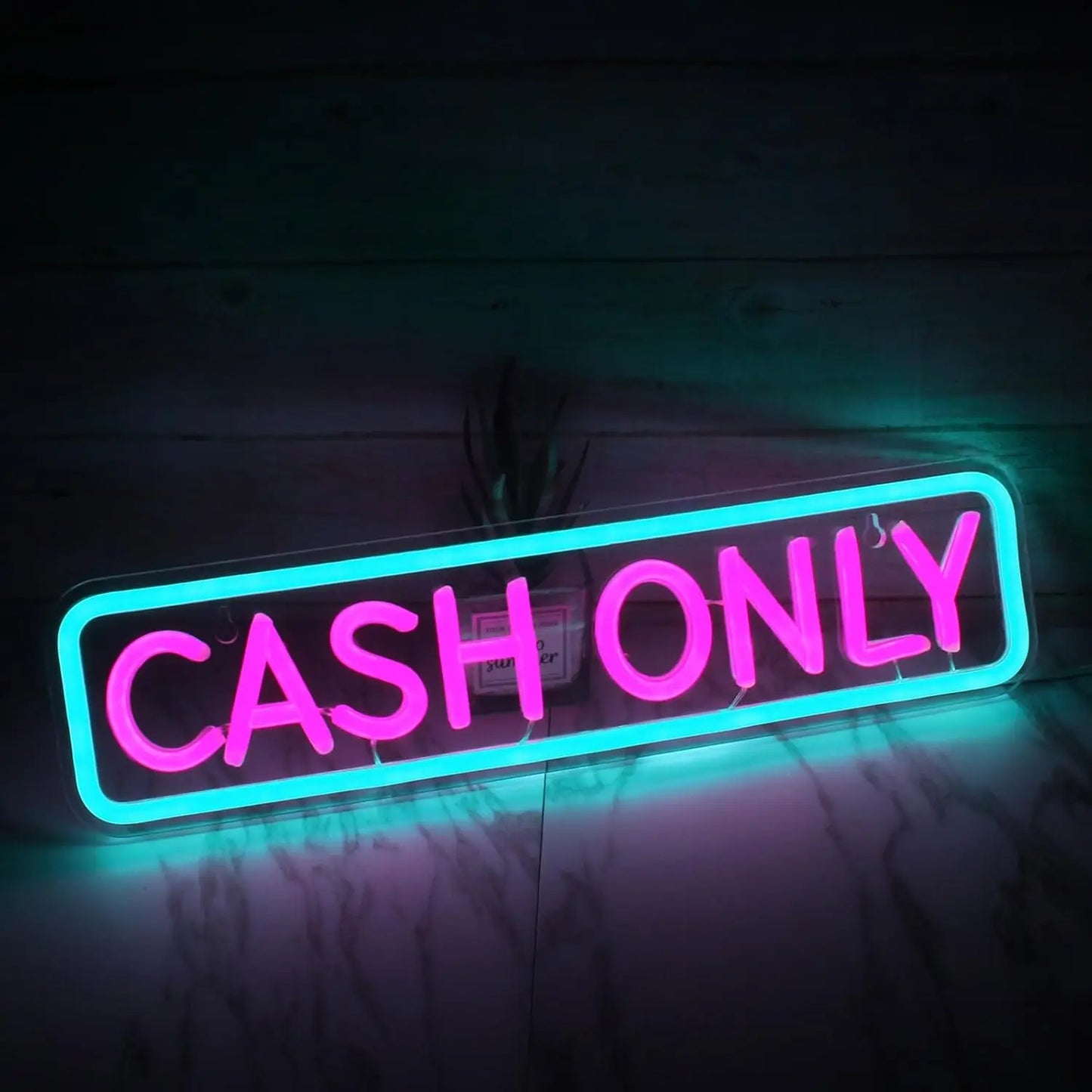 CASH ONLY LED NEON SIGN - WATTSGOOD