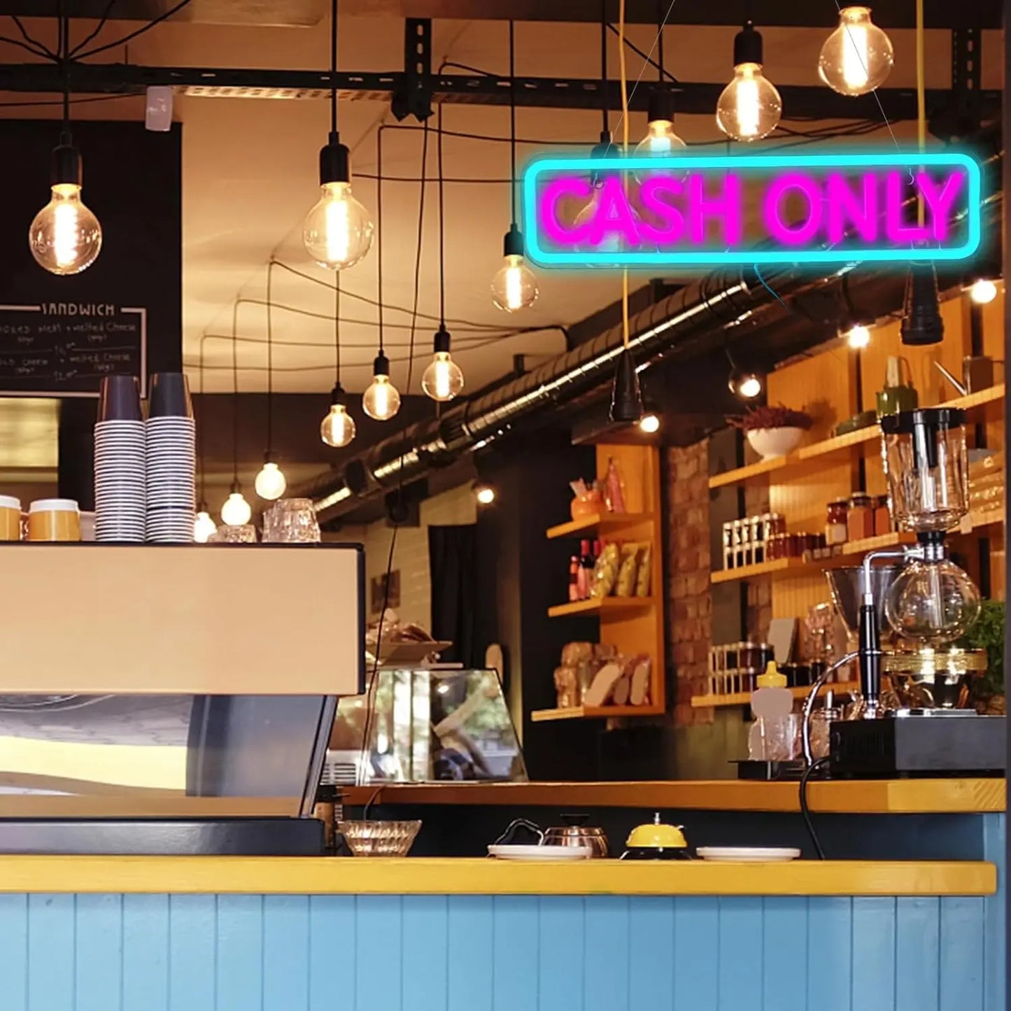 CASH ONLY LED NEON SIGN - WATTSGOOD
