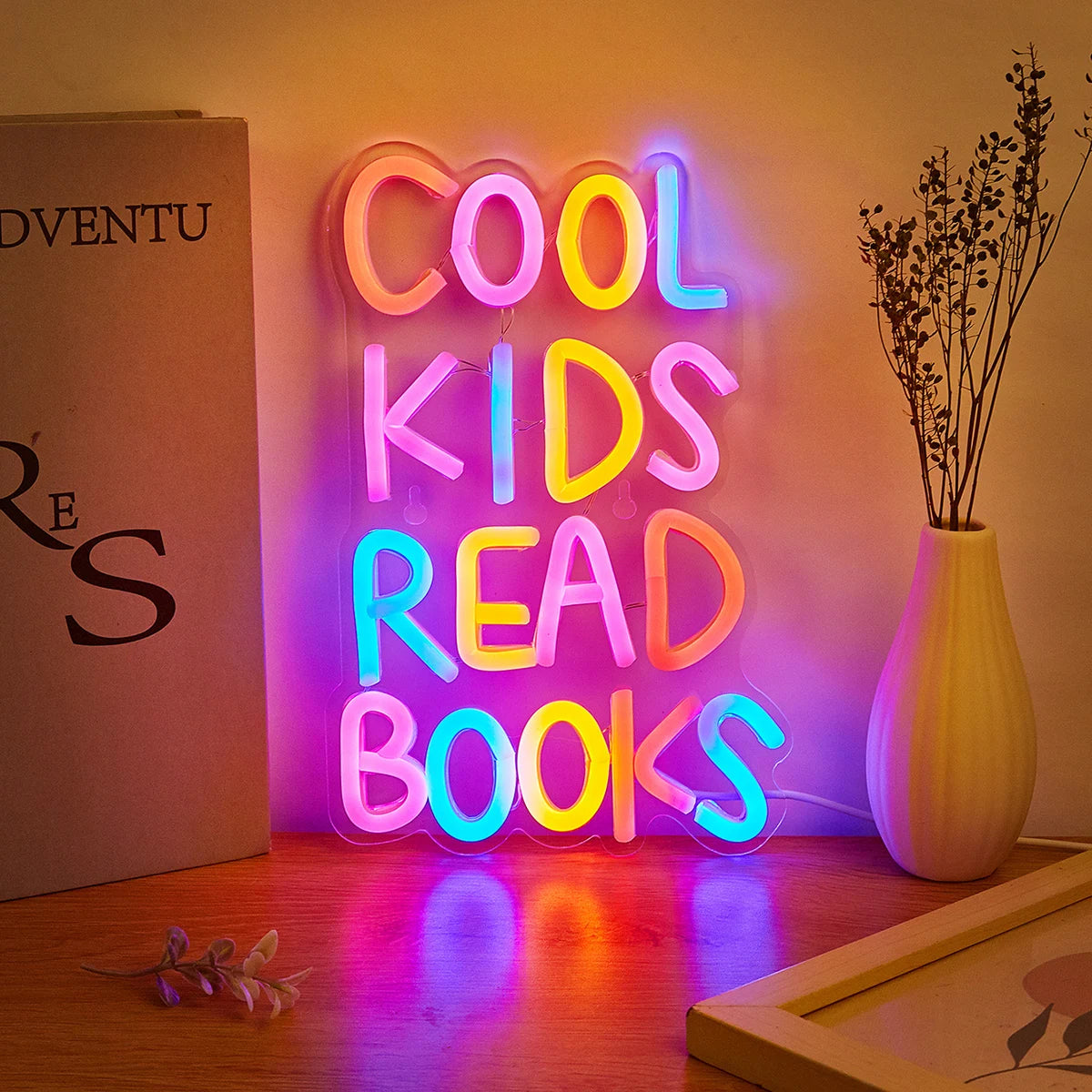 Cool Kids Read Books LED Neon Sign - WATTSGOOD