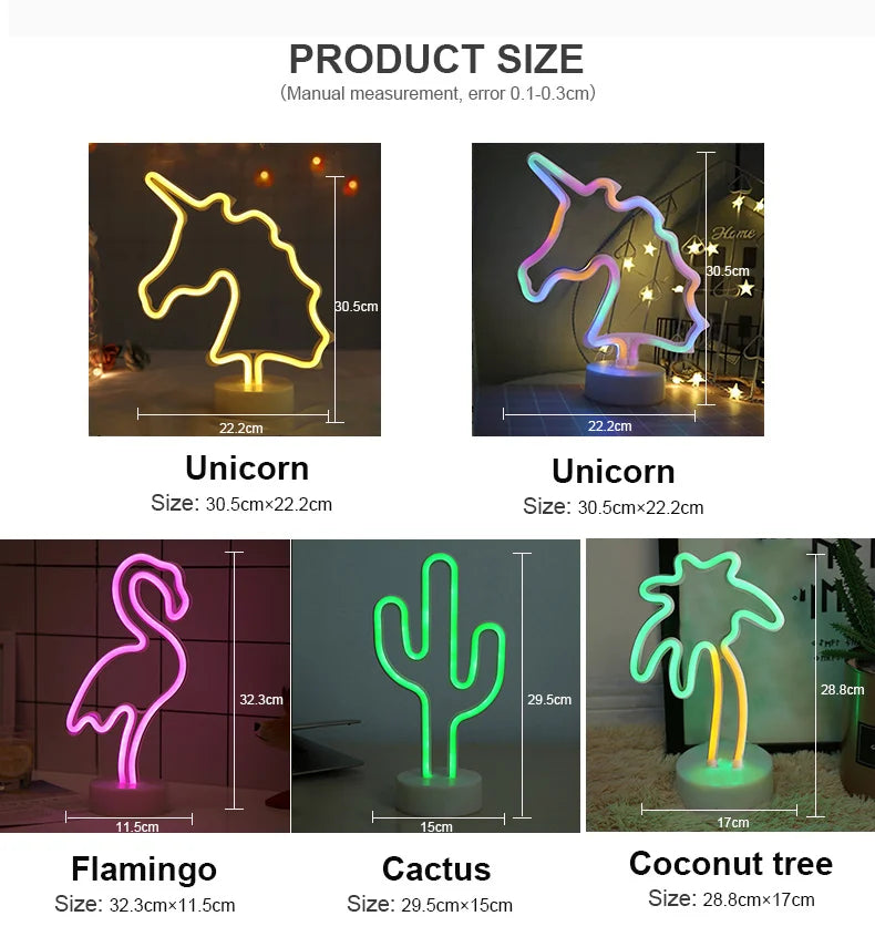LED Neon stand Lights - WATTSGOOD