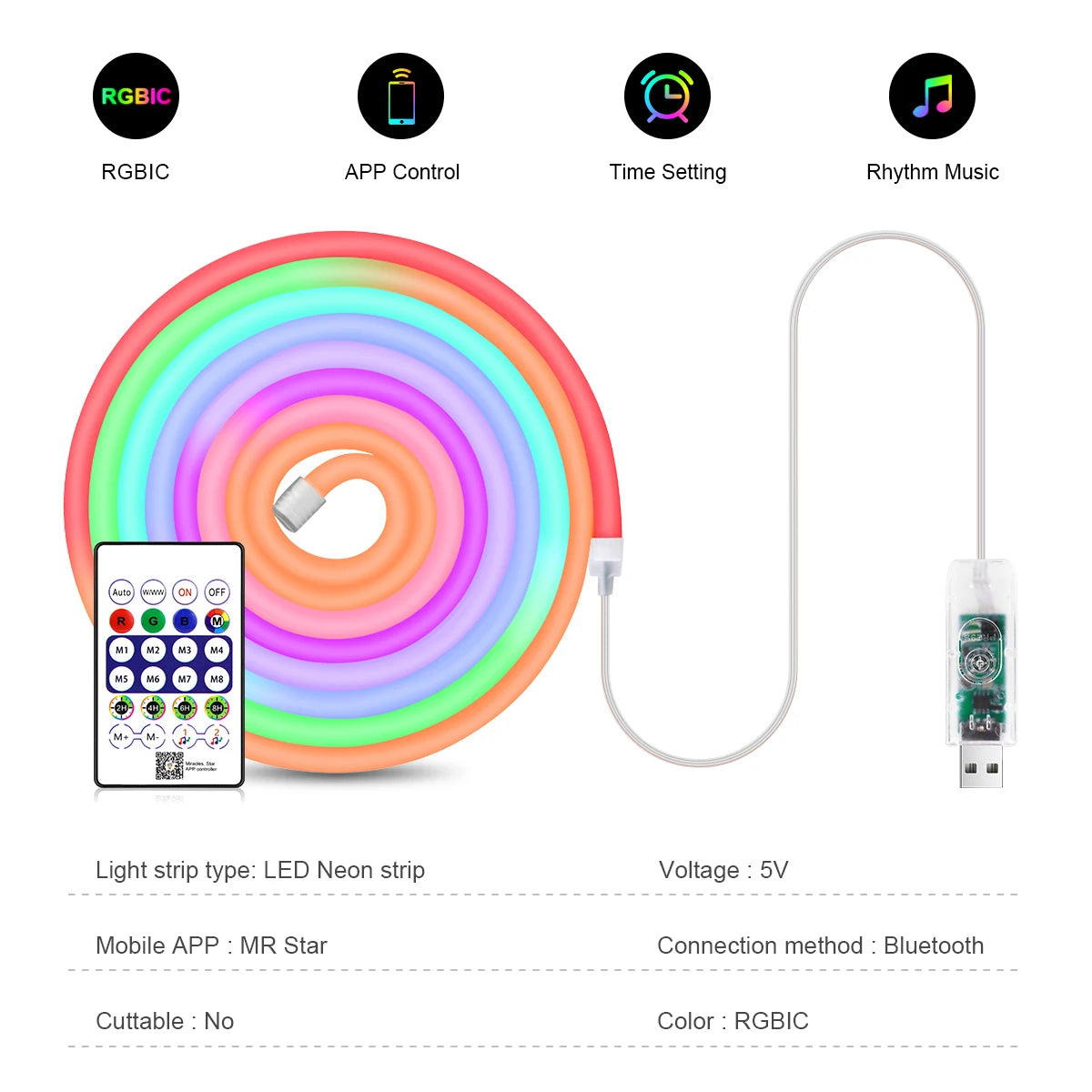 NEON LED LIGHT ROPE - WATTSGOOD