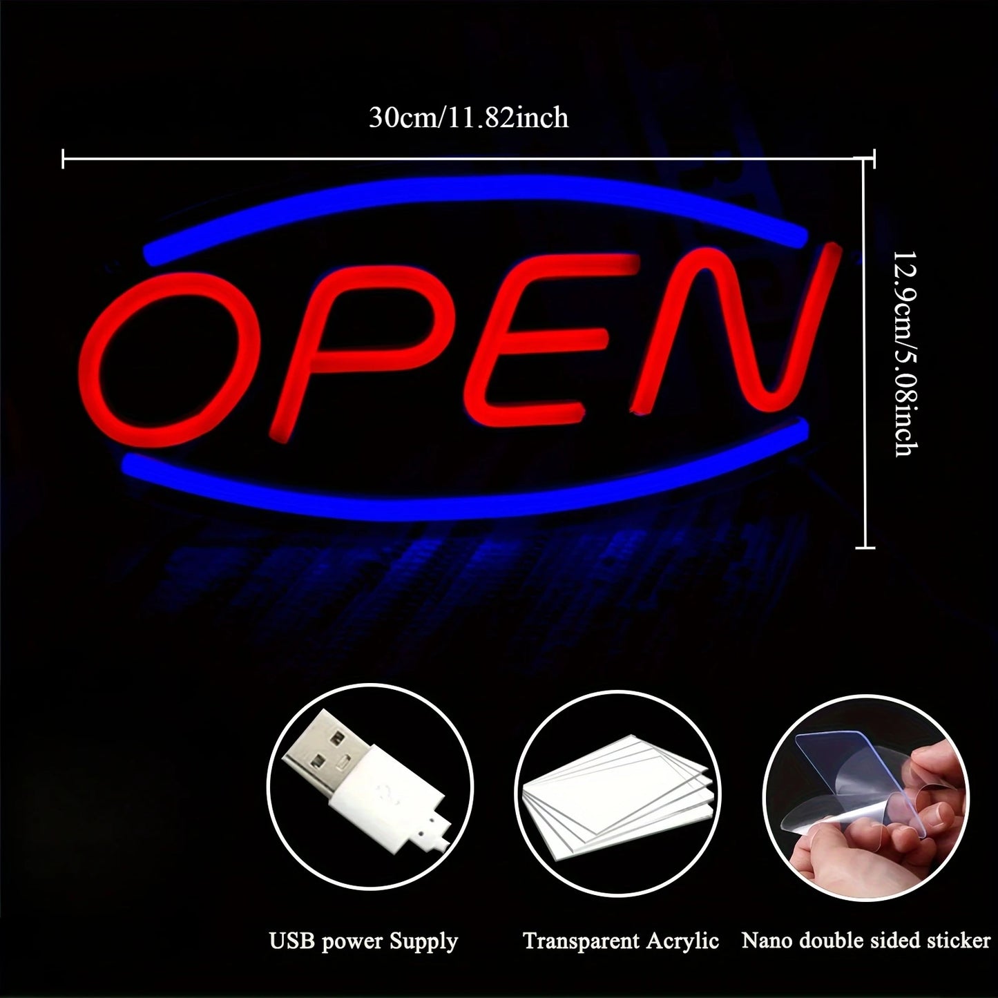 Open LED Neon Sign - WATTSGOOD