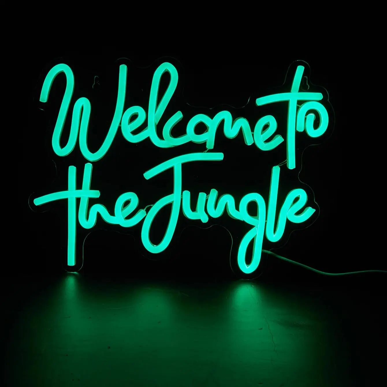 LED Neon Welcome to Jungle USB Powered Neon Sign