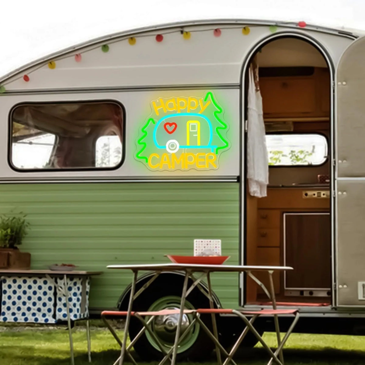 Led Neon Sign Rv Storage Happy Camping Neon Sign | LED Light for RV & Parties | Wattsgood