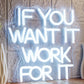 Chi-buy LED Neon Work Hard USB Powered Neon Signs Night Light 3D Wall Art Bedroom Room Decor Lamp Signs Birthday Gift - WATTSGOOD