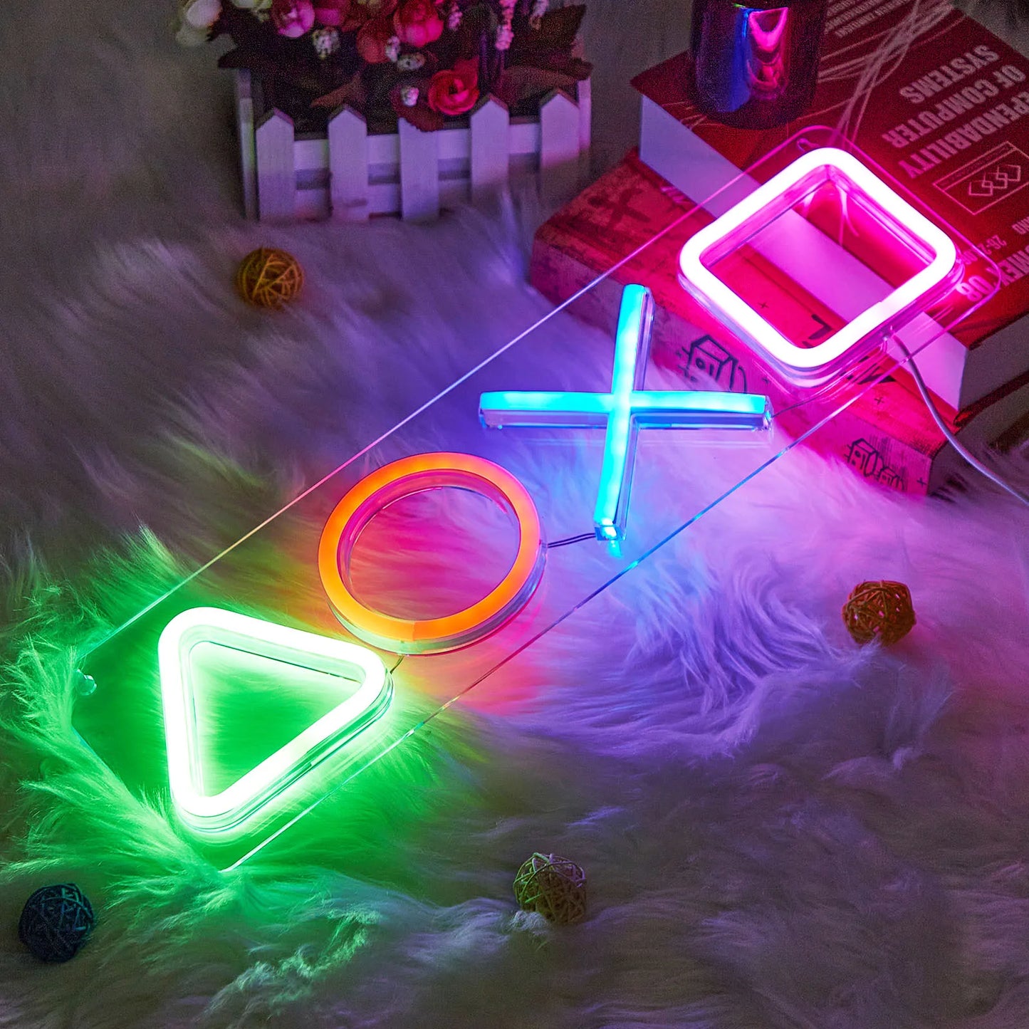 Game Buttons LED Neon Sign