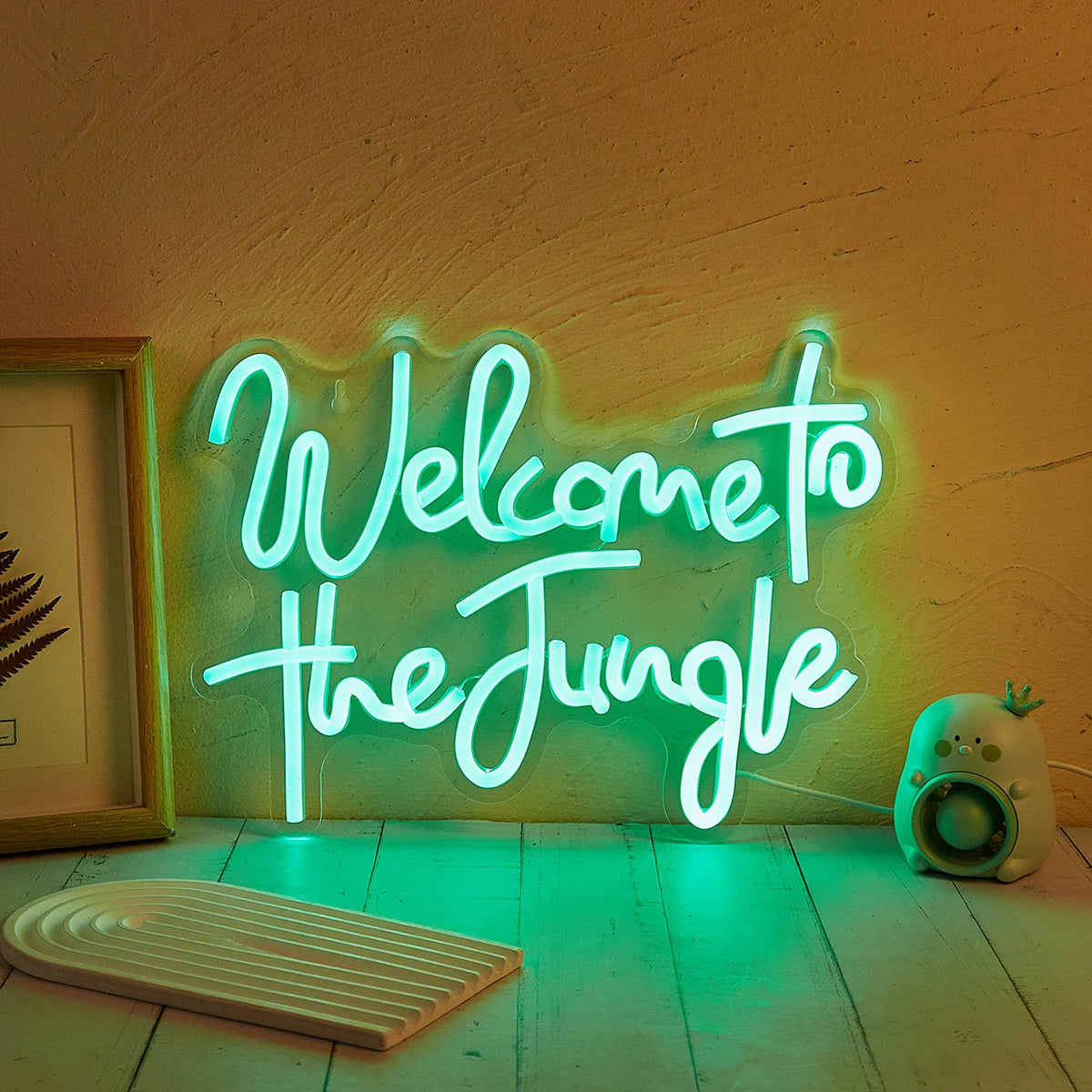 LED Neon Welcome to Jungle USB Powered Neon Sign