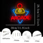 Arcade Neon Sign, Led Letter Light Console Icon Usb Powered, Used For Game Halls, Clubs, Bar Parties, Bedrooms, Man Caves Decor. - WATTSGOOD