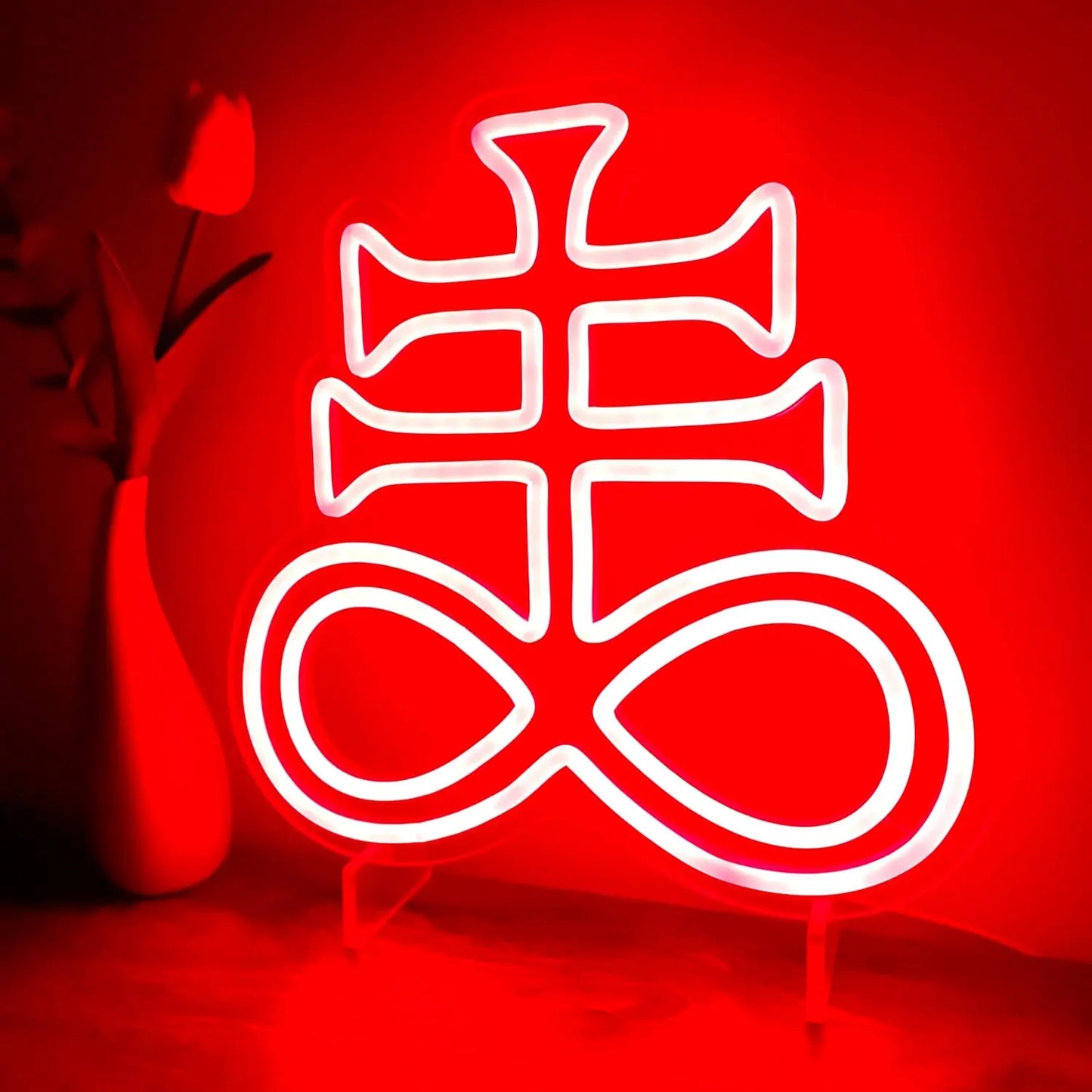 Gothic Infinity Cross LED Neon Light