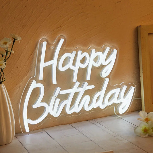Happy Birthday LED Neon Sign - WATTSGOOD