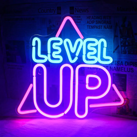 Level Up LED Neon Sign