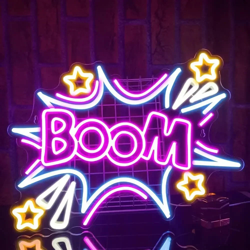 Boom Neon LED Sign - WATTSGOOD