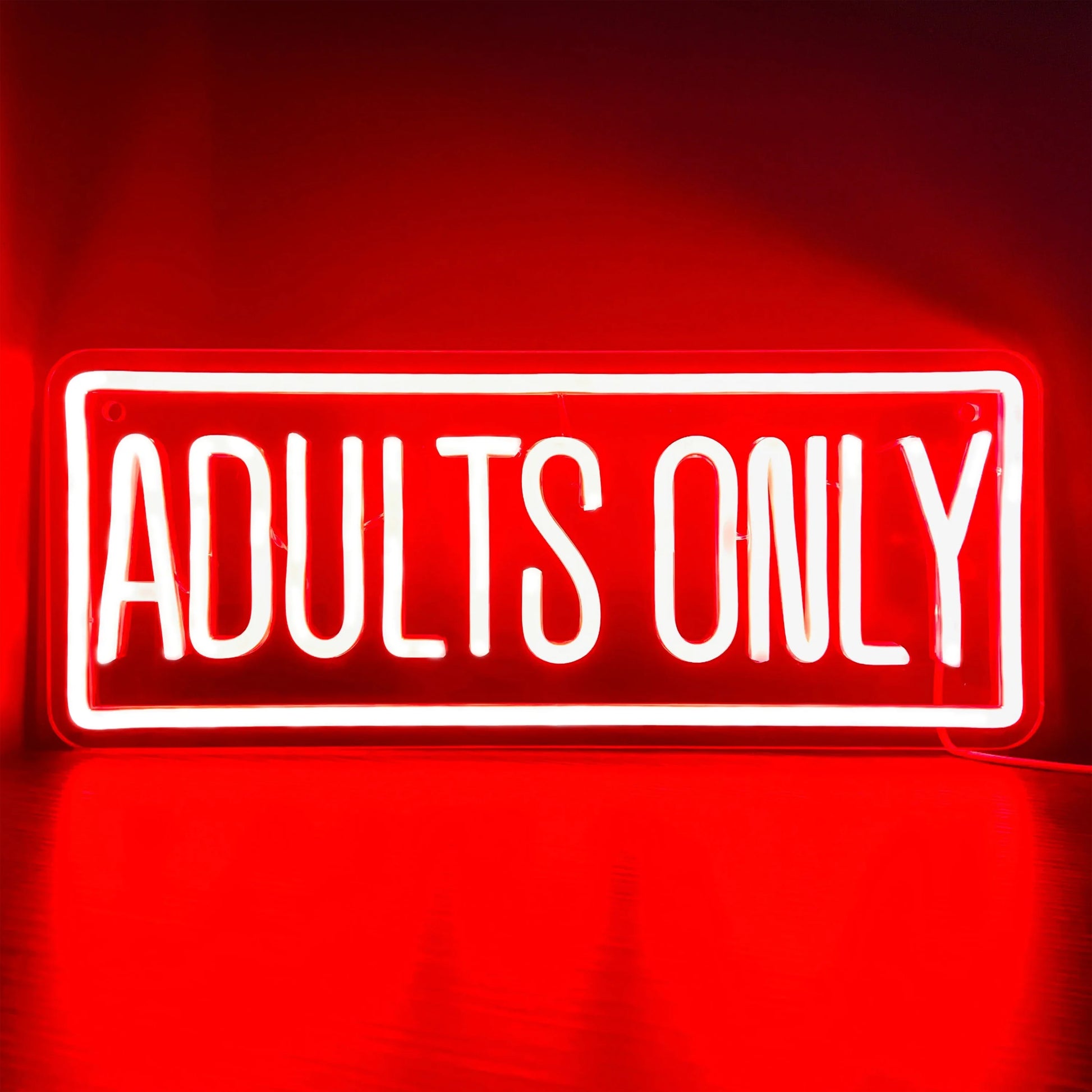 Adults Only Red Neon Sign - WATTSGOOD