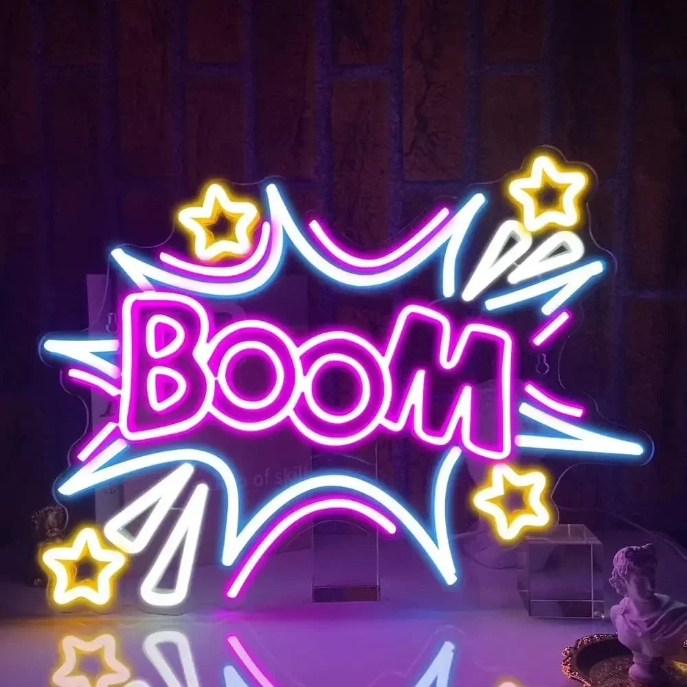 Boom Neon LED Sign - WATTSGOOD