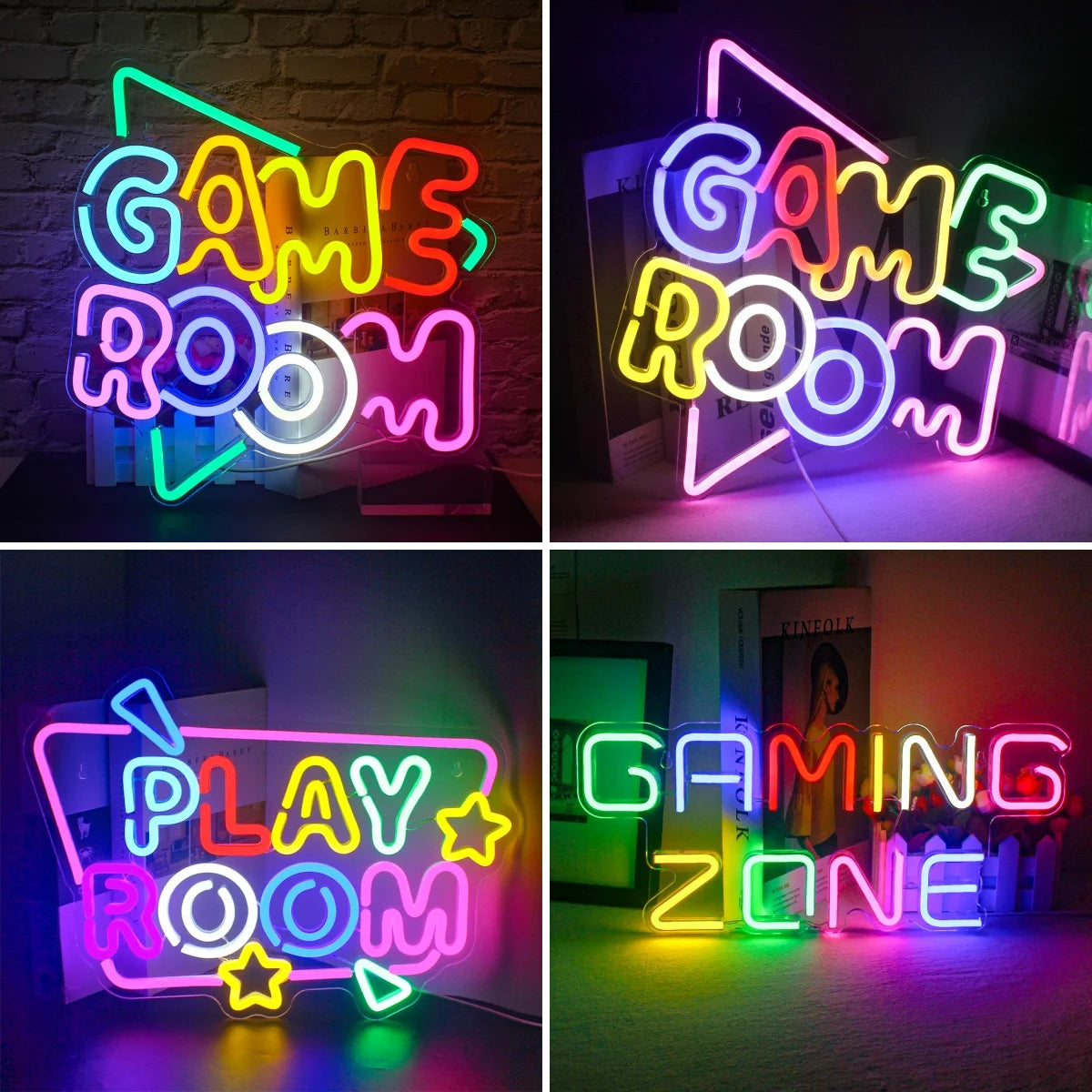 Insegna al neon a LED per sala giochi