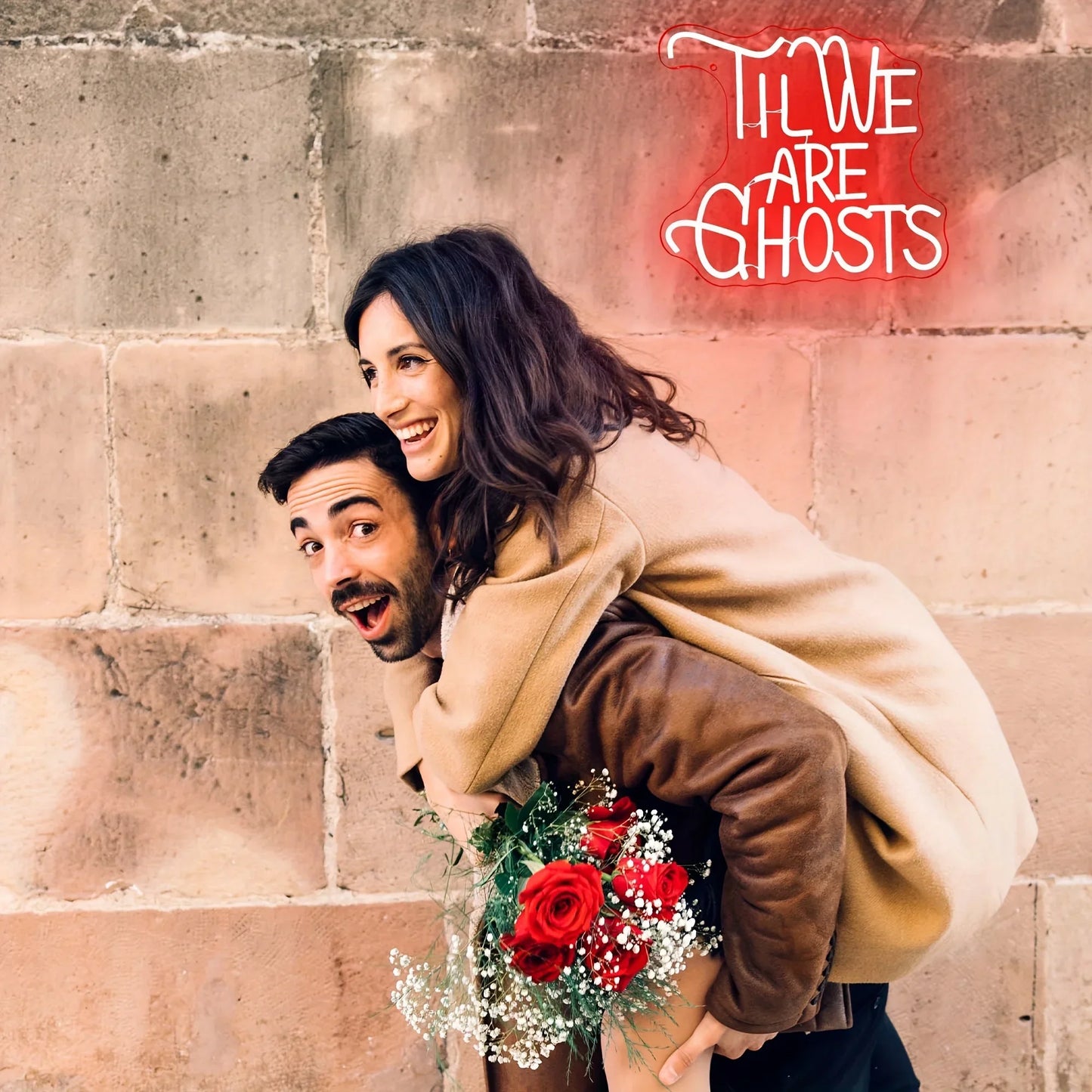 til we are ghosts neon sign