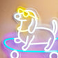 Skating Dachshund LED Neon Sign - WATTSGOOD