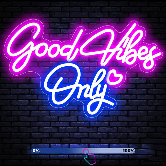 Good Vibes Only Neon Sign - WATTSGOOD