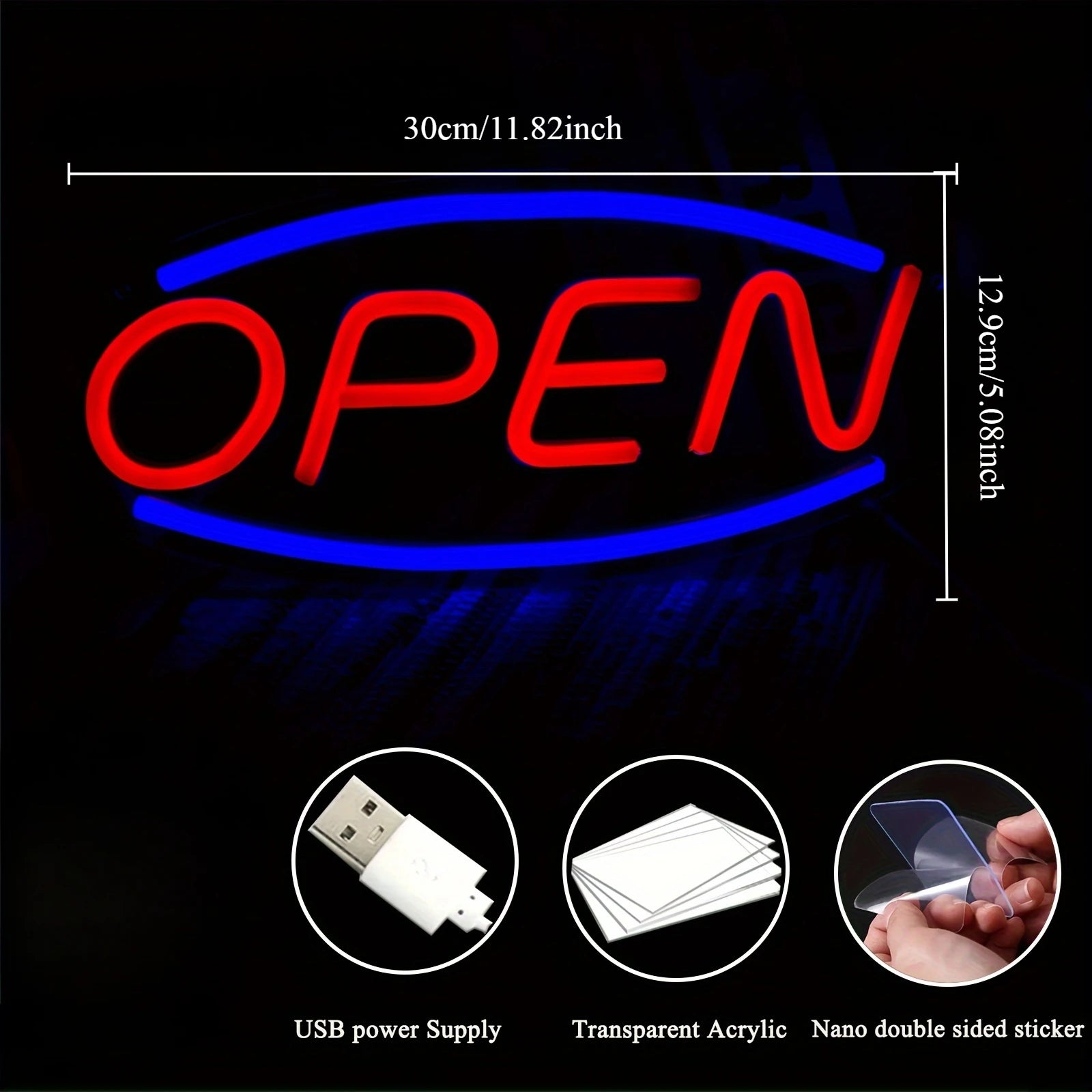 Open LED Neon Sign - WATTSGOOD