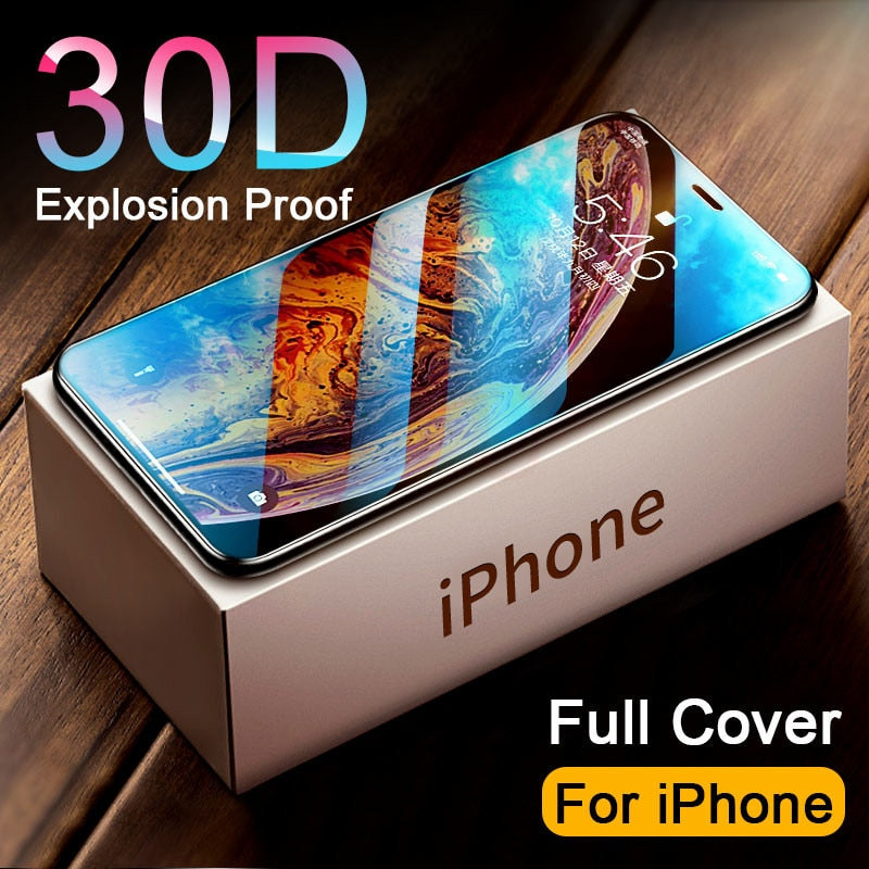 FULL COVER TEMPERED GLASS SCREEN PROTECTOR FOR IPHONE
